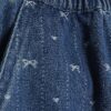 Mini Girls Blue Bow Barrel Jeans