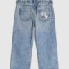 Mini Girls Blue Love Graffiti Straight Jeans