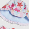 Mini Girls Blue Stripe La Mer Rashsuit Set