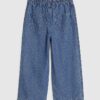 Mini Girls Blue Wide Leg Jeans