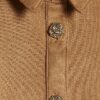 Mini Girls Brown Faux Suede Shirt Dress