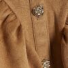 Mini Girls Brown Faux Suede Shirt Dress
