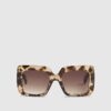 Mini Girls Brown Oversized Sunglasses
