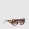 Mini Girls Brown Oversized Sunglasses