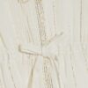 Mini Girls Cream Embroidered Sequin Kaftan