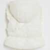 Mini Girls Cream Frilled Gilet With Bag