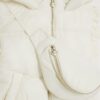 Mini Girls Cream Frilled Gilet With Bag