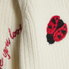 Mini Girls Cream Ladybird Lips Jumper