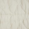 Mini Girls Cream Quilted Collar Jacket