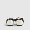 Mini Girls Cream Rose Bow Ballerina Pumps