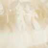 Mini Girls Cream Tiered Tulle Dress