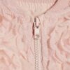 Mini Girls Pink 3D Floral Bomber Jacket
