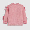 Mini Girls Pink 3D Heart Bows Cardigan