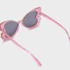 Mini Girls Pink Confetti Butterfly Sunglasses