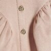 Mini Girls Pink Faux Suedette Prom Dress