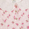 Mini Girls Pink Floral Collar Dress