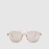 Mini Girls Pink Glitter Aviator Sunglasses