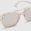 Mini Girls Pink Glitter Aviator Sunglasses