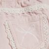 Mini Girls Pink Lace Bow Wide Leg Jeans