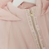 Mini Girls Pink Peplum Hooded Raincoat