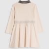 Mini Girls Pink RI Ribbed Dress