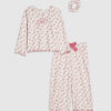Mini Girls Pink Rosebud Pyjamas Set