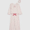 Mini Girls Pink Rosebud Pyjamas Set
