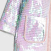 Mini Girls Pink Sequin Raincoat