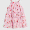 Mini Girls Pink Strawberry Gingham Dress