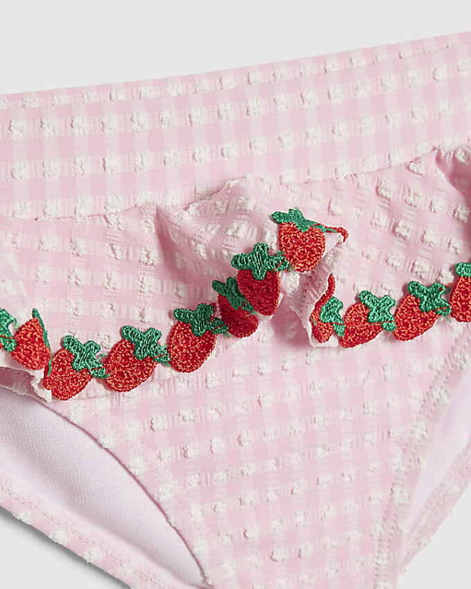 Mini Girls Pink Strawberry Tankini Set Mini Girls Pink Strawberry Tankini Set