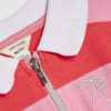 Mini Girls Pink Stripe Bow Polo Dress