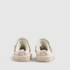 Mini Girls Pink Whipstitch Strap Slippers