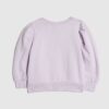 Mini Girls Purple Bow Sweatshirt