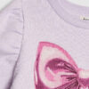 Mini Girls Purple Bow Sweatshirt