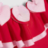 Mini Girls Red Heart Frill Swimsuit