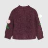Mini Girls Red Tulip Cardigan