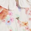 Mini Girls White Floral 2in1 Shirt Dress