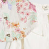 Mini Girls White Floral 2in1 Shirt Dress