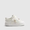 Mini Girls White Monogram Trainers