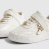 Mini Girls White Monogram Trainers