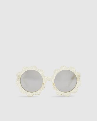 Mini Girls Yellow Flower Sunglasses