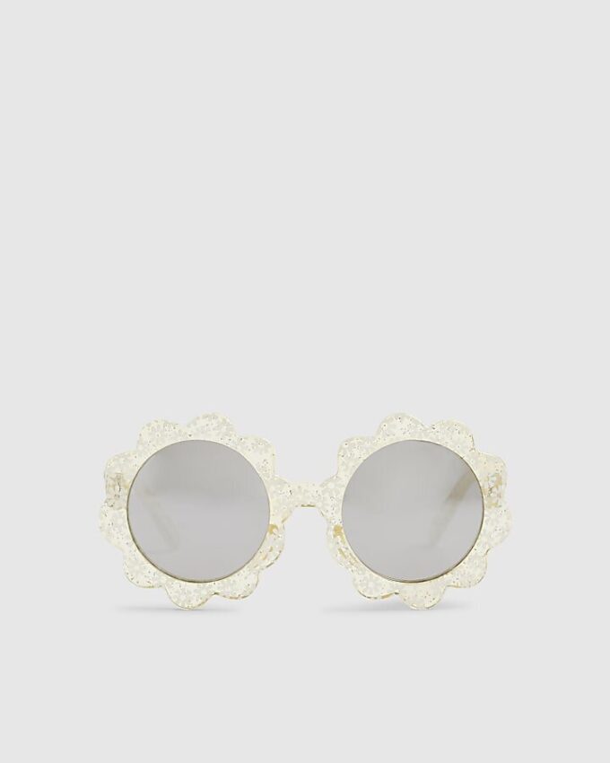 Mini Girls Yellow Flower Sunglasses