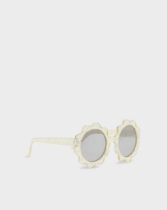 Mini Girls Yellow Flower Sunglasses