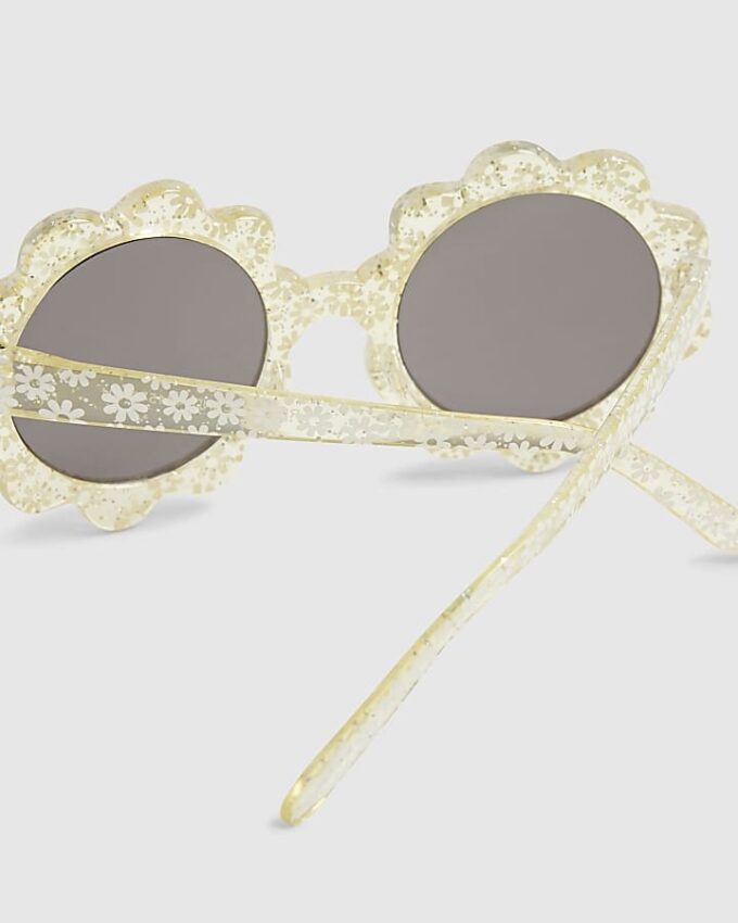 Mini Girls Yellow Flower Sunglasses