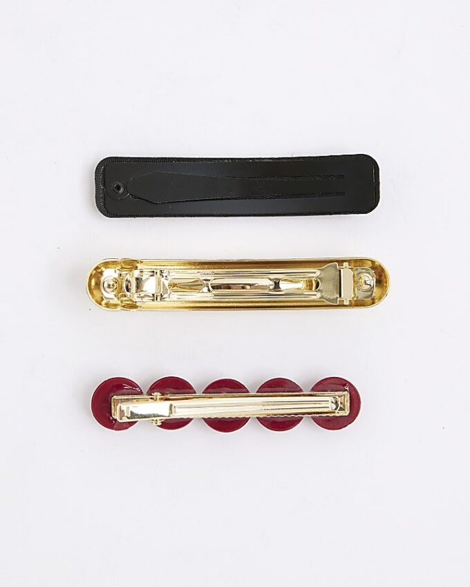 Multi Colour Pack Of 3 Hair Clips