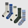 Multi Colour Stripe Pack Of 5 Socks