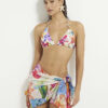 Multi Colour Tropical Print Bikini Top