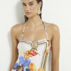 Multi Colour Tropical Print Swimsuit