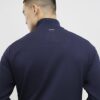 Navy Badged Funnel Neck Jacket