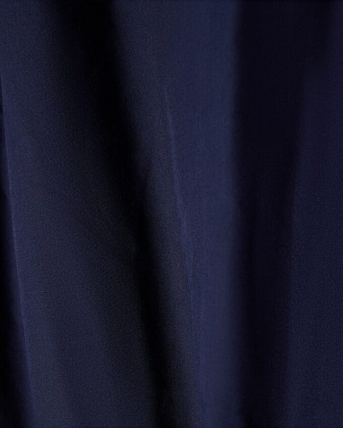 Navy Barrel Leg Trousers